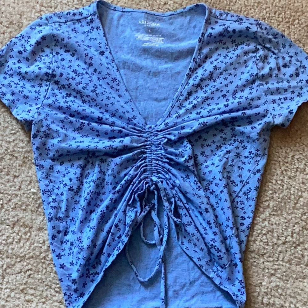 Blue Floral Shirt